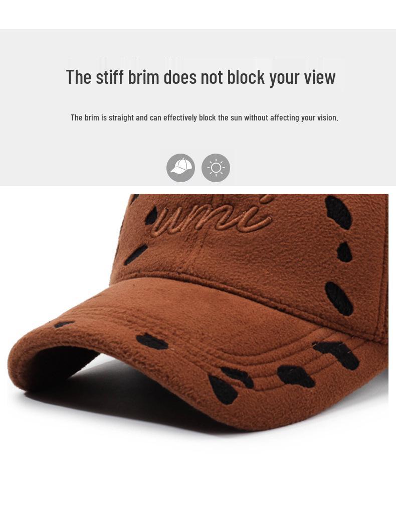 New Autumn/Winter Retro Distressed Letter Embroidery Hip Hop Duckbill Cap