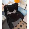 Elegant Sequin Long-Sleeve T-Shirt for Women - Chic Korean-Style Winter Top