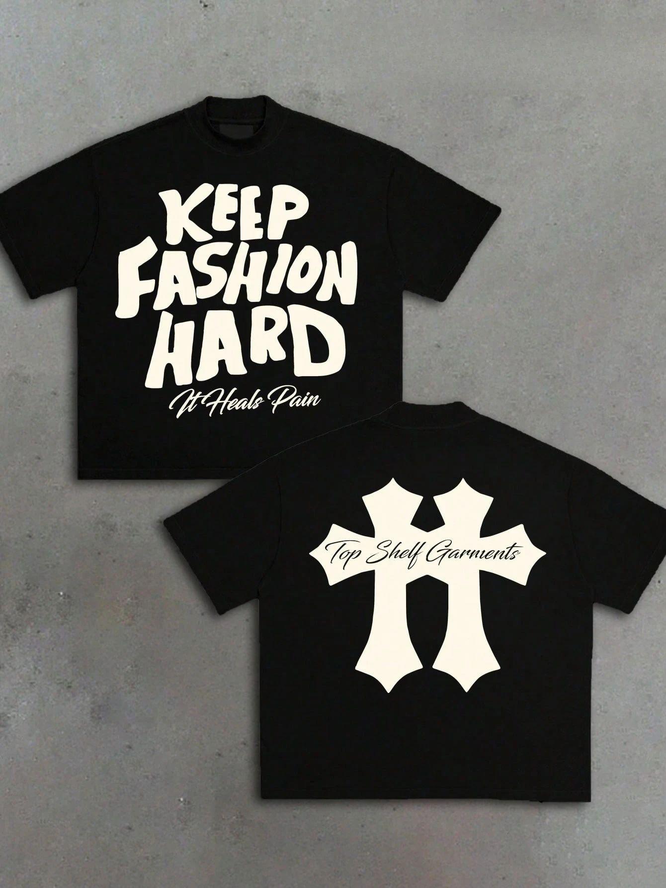 

Harajuku Y2k Tops Graphic Round Neck Cotton High Street New Women Printed T-shirt Trendy Brand Loose Casual Couple American 4XL