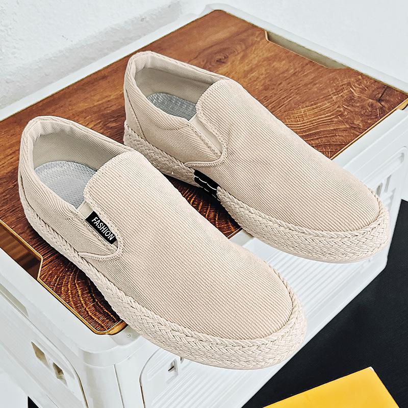 Canvas summer breathable casual board shoes cloth shoes black shoes