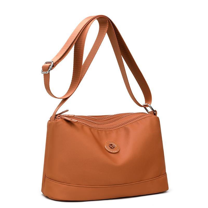 Sac à bandoulière en nylon imperméable multicouche pour femme