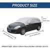 Half Car Cover Protector Waterproof Car Windshield Sunshade Cover with Side Mirror Covers UV Protection Half Exterior Sunroof Cover Universal Fit for