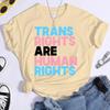 Trans Rights Are Human Rights T Shirt Pride Parade Personality Tops Tee Gay Transgender Shirts Pride Month Gift Streetwear