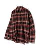 STANDARDERROR 87-Stan081 One-Pocket Vintage Oversized Long Sleeve Check Shirt