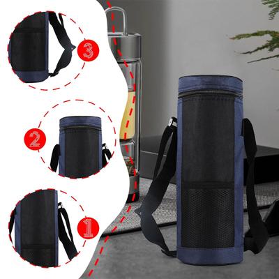 Torba termoizolacyjna na butelkę na wodę 2L z rękawem, idealna na wędrówki, siłownię i spacery.