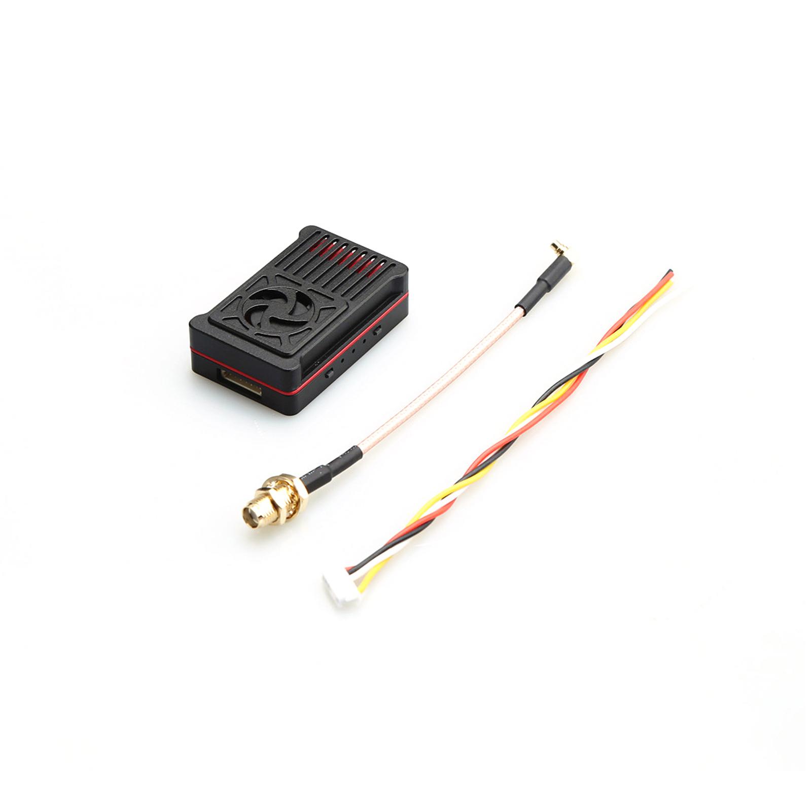 

5.8G 4W 56CH 5.8G PIT 25mW 1000mW 2000mW 3000mW 4000W MMCX Long Range FPV VTX Video Transmitter for Remote Control 1xBattery чорний