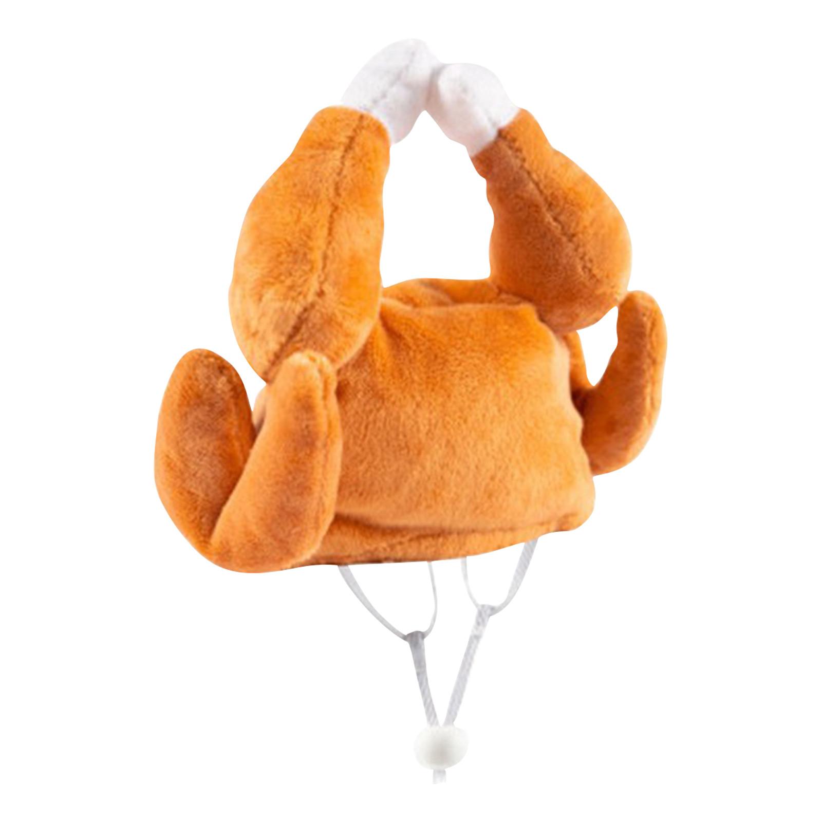 

Шляпа для питомца, Головной убор для собаки кошки, Головной убор для кошки, Товары для питомцев, Шляпа в виде куриной ножки One Size оранжевый