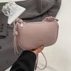 Women Fashionable Solid Color Crossbody Bag Exquisite Design Daily Commuting Casual Handbag