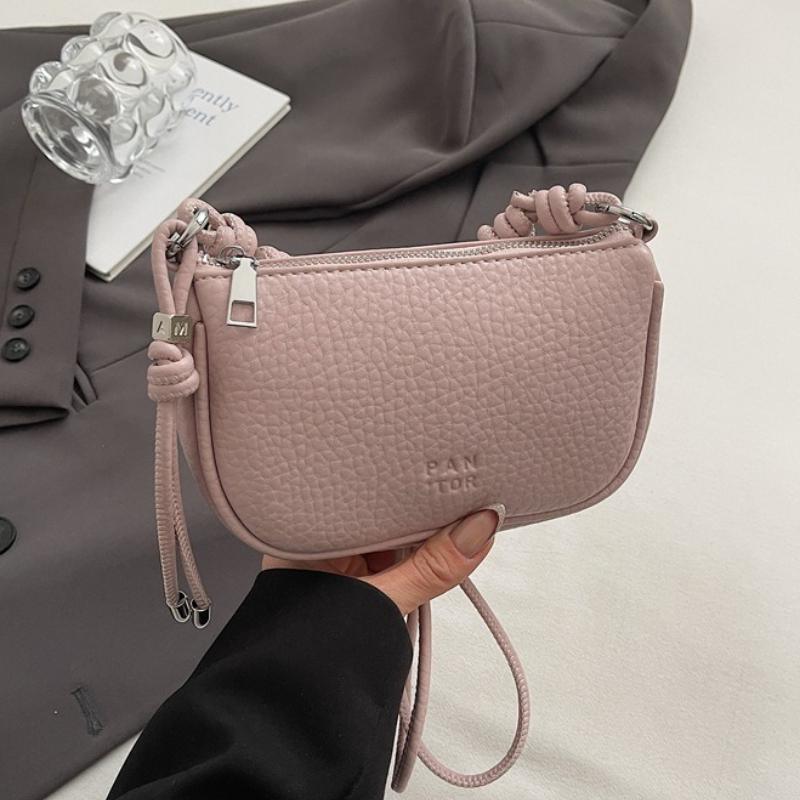 Women Fashionable Solid Color Crossbody Bag Exquisite Design Daily Commuting Casual Handbag