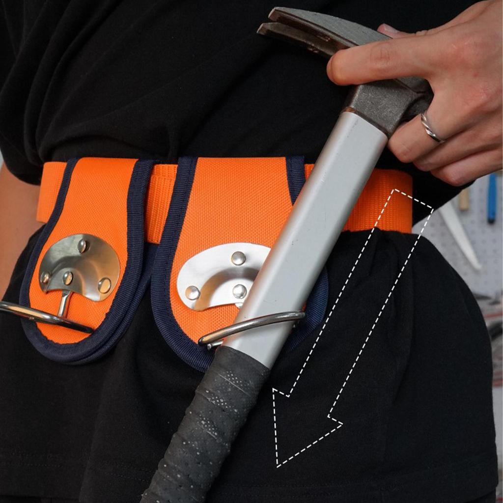 Tragbarer Hammerhalter am Gürtel, Gürtel-Axt-Schlegel-Halter, Einzelbohrungs-Werkzeug-Taillenhülse für Zimmermanns-Klauenhammer