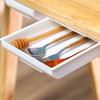 Space Saving Adhesive Mounted Organizers Drawer Under Table Surfaces For Mess Release Workspaces