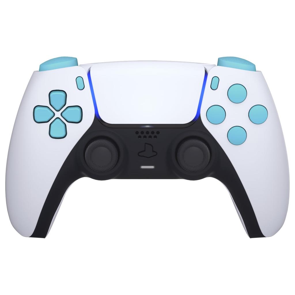 EXtremeRate Kompatybilny z kontrolerem PS5 Zamiennik R1L1R2L2 Trigger Share Opcja Twarz Pure Color Pełny zestaw przycisków Kompatybilny z kontrolerem PS5