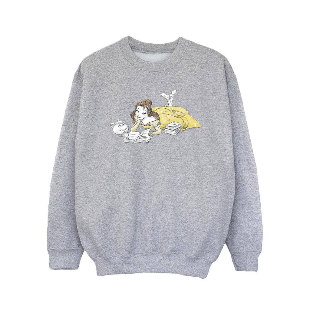Disney Girls Beauty And The Beast Belle Reading Sweatshirt