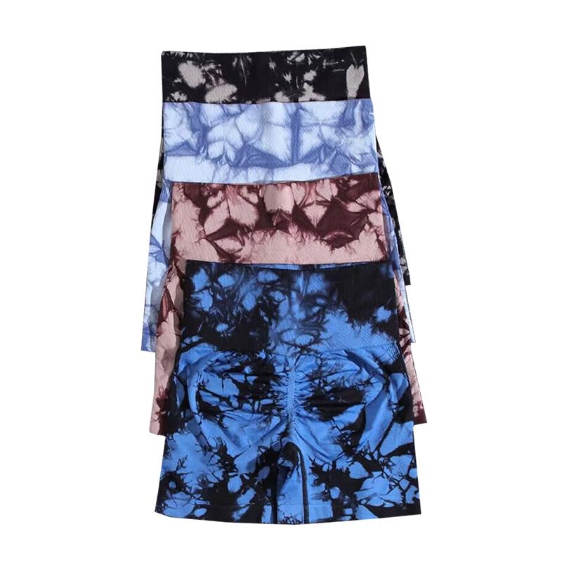 High Waist Tie-Dye Butt Lift Yoga Leggings - Women's Fitness & Training Pants