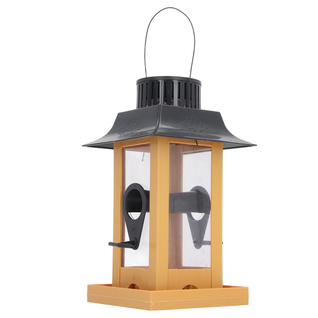 Solcellelys Fuglemater Enkel Påfyll Lang Levetid Dekorativ Utendørs Hengefuglemater for