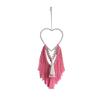 Hand-Woven Heart-shaped Macrame Tapestry Art Cotton Rope Tapestry Wall Hanging Tapestry  Dorm Room