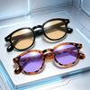 Retro Round Frame Anti-Blue Light Glasses Unisex Outdoor UV-Protective Sunglasses UV400 Ultra-light Eye Protection Eyewear