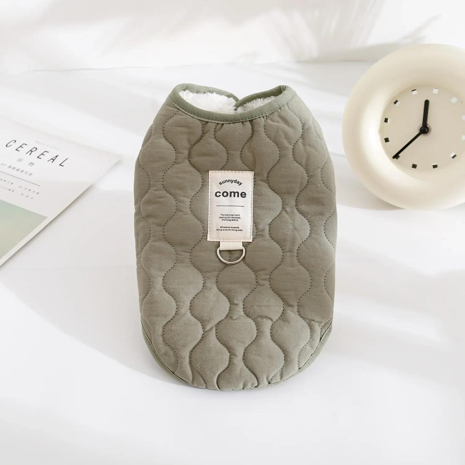 

Зимний теплый жилет для собак, куртка с D-образным кольцом для маленьких и средних собак, жилет для щенков, одежда из хлопка, куртка для домашних животных, костюм для собак M