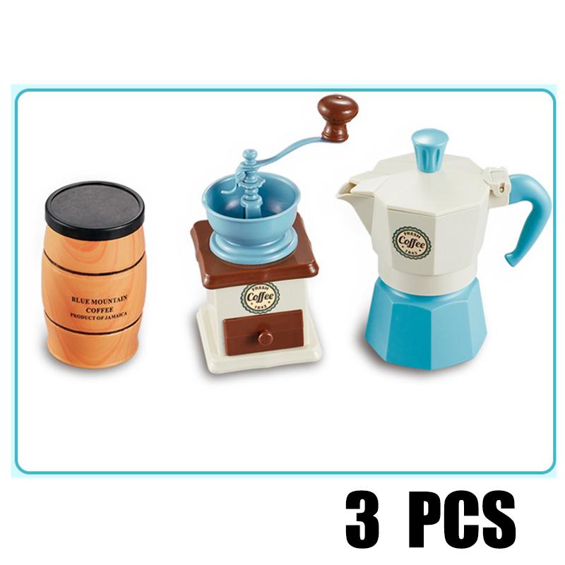 Afternoon Tea Toy Kit Gifts Pretend Playing Ideal For Boys and Girls Kids Playing House Toy Simulation Coffee Machine Cake Table Snack
