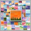 100 Artistic Outdoor Waterproof Scenery Stickers for Guka Journal Stationery - 100 Sheets
