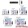 2pcs, 2D FLAT PRINTING Curtains (Without Rod) Sweet Carnival Cart Popular Creative Curtains Polyester Curtains Thermal