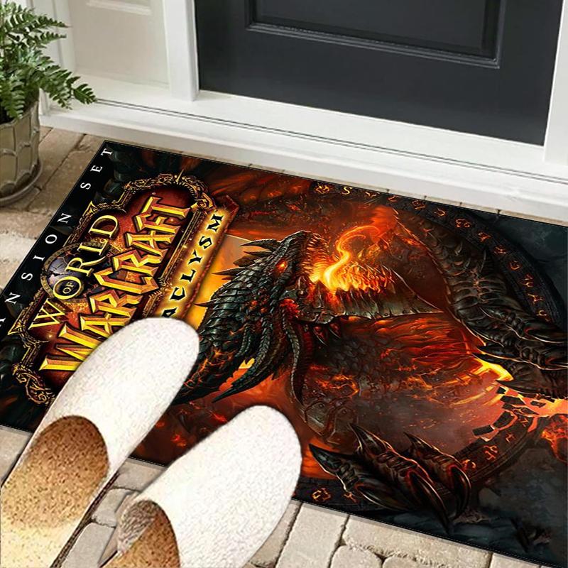 Warcraft Game Office Rug Chair Mat, Game Carpet, Suitable for Front Door, Bedroom, Living Room, Desk, Holiday Gift