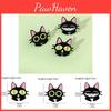 Cartoon Cat Brooch Pin Funny Black Cat Metal Badge Alloy Oil Drop Bag Accessory