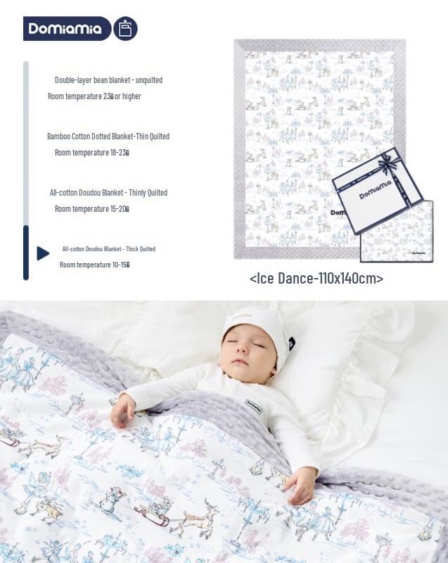 

DOMIAMIA Minky Dot Baby Comfort Quilt