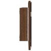 Mirror in Brown Oak Look 80 x 37 cm Glass and Engineered Wood