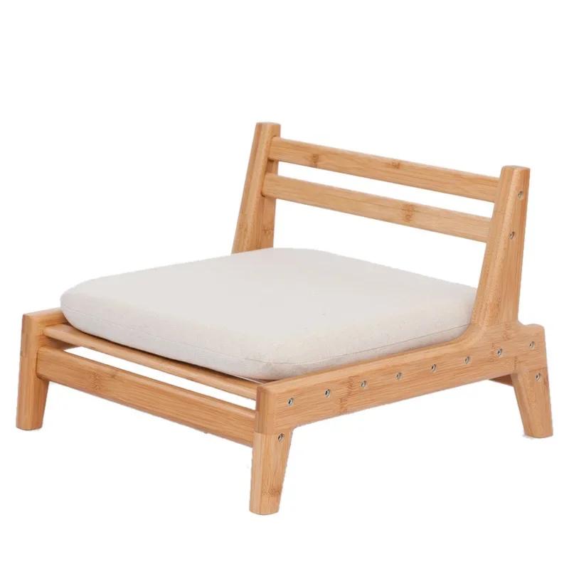 K-Star Meditation Cushion - Tatami Floor Chair with Backrest, Bamboo Furniture, Japanese Zaisu Style, Ideal for Living Room