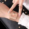 Luxus Quarz Armbanduhr Stahlarmband Quadratisches Zifferblatt Armbanduhr Quarzwerk Strass-Dekor Damen Armbanduhr für Frauen