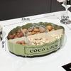 Zhi Shi Cremige Form Oval Geteilte Obst- & Snackschale