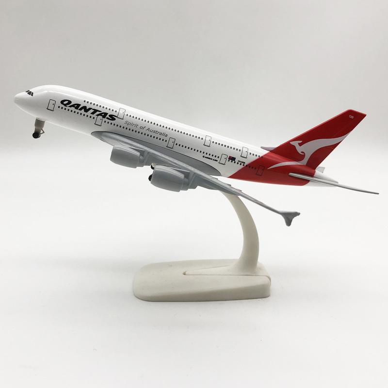 Avion Aliaj Simulare 20Cm Australia 380 Linii Aeriene Modele Avion Cu Tren de Aterizare Cadouri Copii Colecție Jucărie Avion