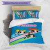 3pcs The Powerpuff Girls5 Cover Set - Personalized Name, HD Printed Bedding with 1 Cover and 2 Pillowcases - Perfect for Home Decor, Easy Care