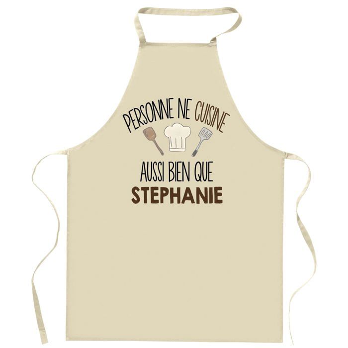 Tablier de cuisine - Planetee - Personnalisé prénom - Coton résistant - Impression France (Bretagne)