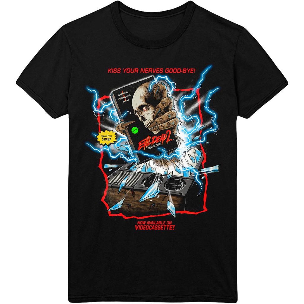 Evil Dead Burn Jede Familie Hat Ihre Dämonen Horrorfilm Poster T-Shirt Baumwolle Grafik T-Shirt Unisex Unisex Sommer Streetwear
