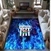 Tappeto in Velluto di Cristallo con Stampa del West Bromwich Albion Football Club, Comodo Assorbente d'Acqua Antiscivolo Tappeto per Pavimento Interno