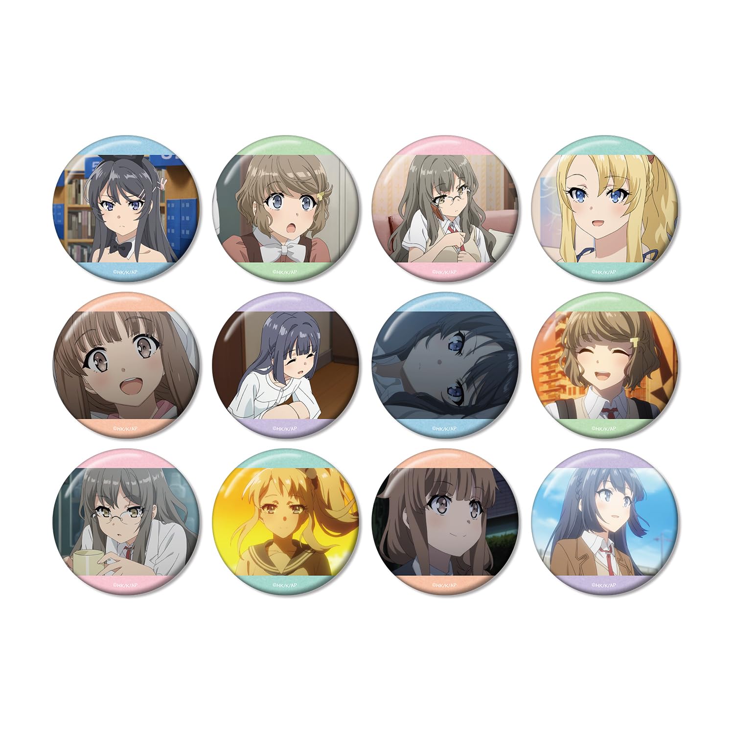 

Rascal Does Not Dream of Bunny Girl Senpai Trading Scene Can Badges Box Vol.2 12-Piece