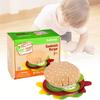 Colorful Diy Felt Burger Toy Set For Creative Play And Imaginative Sandwich Fun