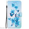 Elegante Portafoglio Colorato con Fiore Custodia per Telefono per Samsung Galaxy A27 5G SM-A276 A 27 Copertura in Pelle Flip Magnetica Carino Modello 3D Capa