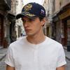 Trendy Baseball Cap With Embroidery Adjustable Strap Design Lightweight Polyester Unisex Sun Protection