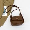 Korean Style Small Square Saddle Bag PU Leather Crossbody Bag Fashionable Shoulder Bag  Travel
