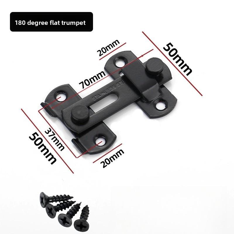 Gate Latch Sliding Barn Door Latch For Locking Matte Black Stainless Steel Gate Latches Flip Latch Safety Door Bolt Latch Lock