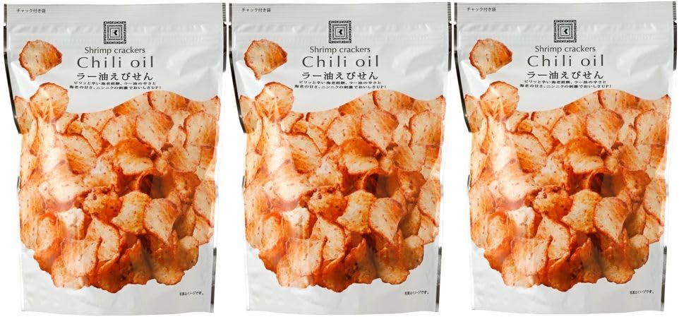 

Рисовые крекеры с чили-маслом Kinokuniya x 3 упаковки [Новая упаковка] (80г)