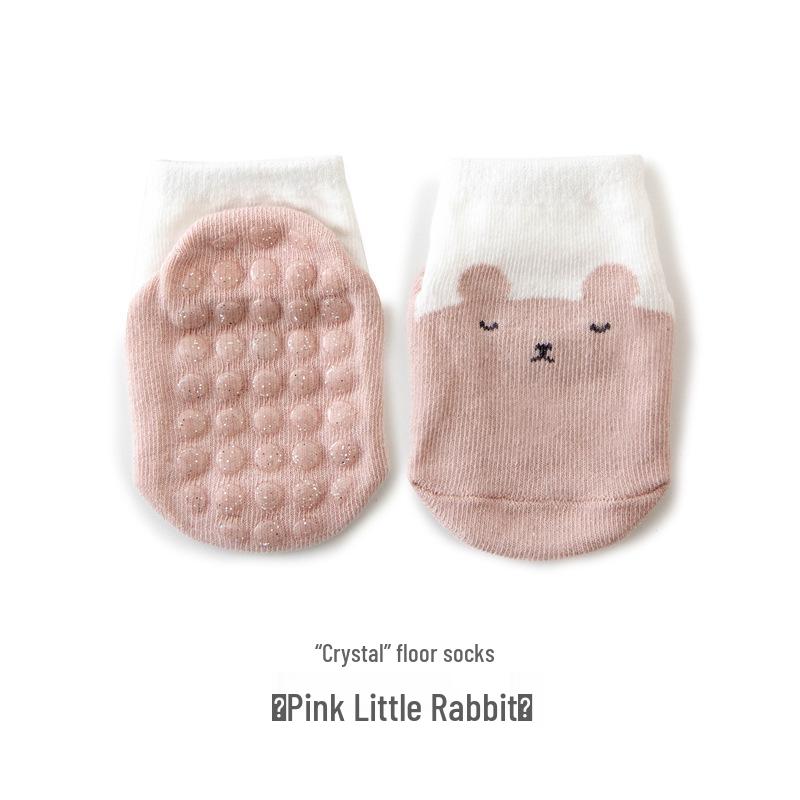 Bawełniane skarpetki antypoślizgowe dla niemowląt i małych dzieci - styl wiosenno-jesienny