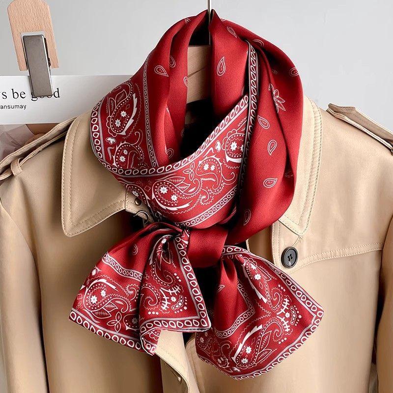 111 mulberry silk scarf women's spring and autumn temperament high-end versatile silk streamer fashion versatile long silk scarf accessories