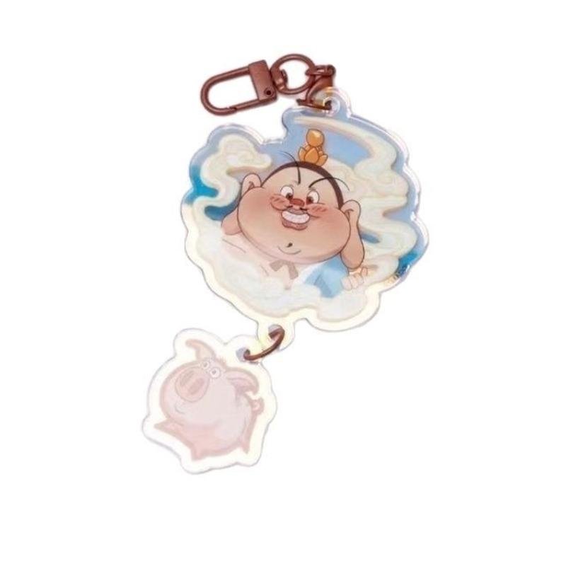 Fashionable Nezha Anime Acrylic Keychain for Fan and Collectors Double Sided Print Sturdy and Colorful Accessory