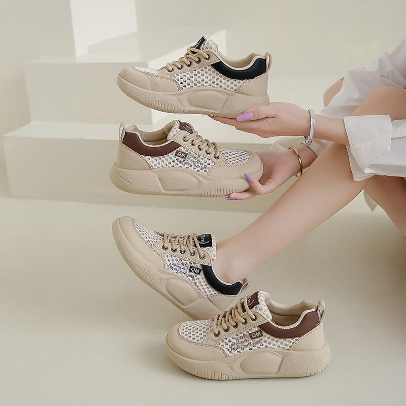 Shoes women's new summer single net little white shoes breathable thin versatile casual sports shoes