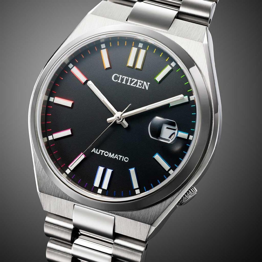 Citizen Tsuyosa Collection Automatic Black with Rainbow Dial NJ0151-53E Men's Watch, [Used]
