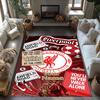 Liverpool Fc Customize Your Name Area Rug Perfect For Decorate Room Foyer Hallway Outdoor Antislip Carpet Office Home Decor
